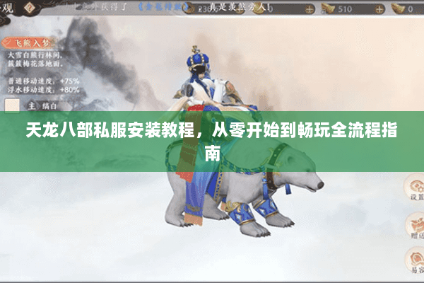 天龙八部私服安装教程，从零开始到畅玩全流程指南