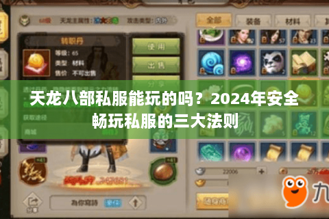 天龙八部私服能玩的吗？2024年安全畅玩私服的三大法则