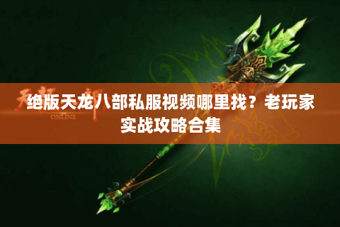 绝版天龙八部私服视频哪里找？老玩家实战攻略合集