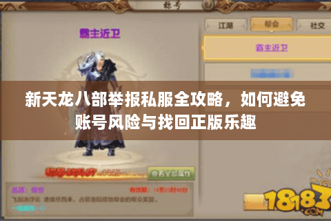 新天龙八部举报私服全攻略，如何避免账号风险与找回正版乐趣