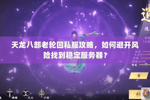 天龙八部老轮回私服攻略，如何避开风险找到稳定服务器？