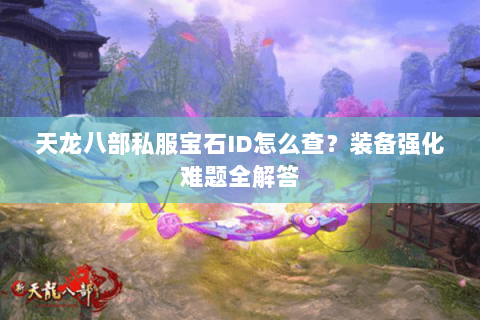 天龙八部私服宝石ID怎么查？装备强化难题全解答