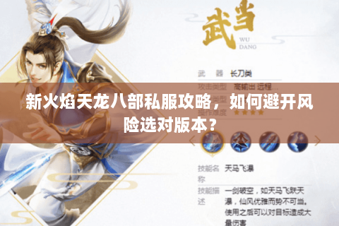 新火焰天龙八部私服攻略，如何避开风险选对版本？