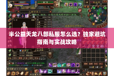 半公益天龙八部私服怎么选？独家避坑指南与实战攻略