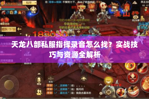 天龙八部私服指挥录音怎么找？实战技巧与资源全解析