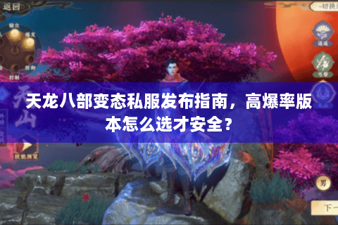 天龙八部变态私服发布指南，高爆率版本怎么选才安全？