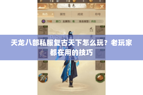 天龙八部私服复古天下怎么玩？老玩家都在用的技巧