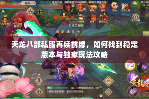 天龙八部私服再续前缘，如何找到稳定版本与独家玩法攻略