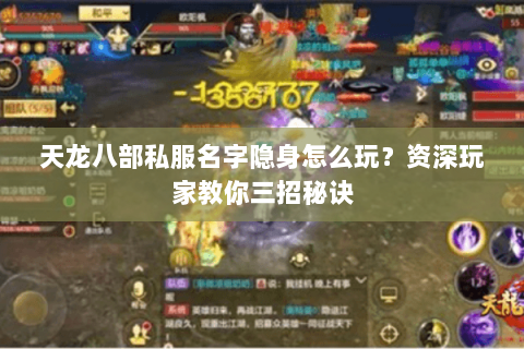 天龙八部私服名字隐身怎么玩？资深玩家教你三招秘诀