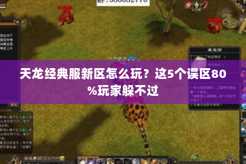 天龙经典服新区怎么玩？这5个误区80%玩家躲不过