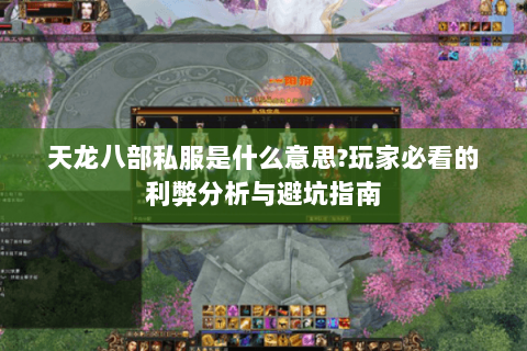 天龙八部私服是什么意思?玩家必看的利弊分析与避坑指南
