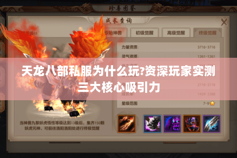 天龙八部私服为什么玩?资深玩家实测三大核心吸引力