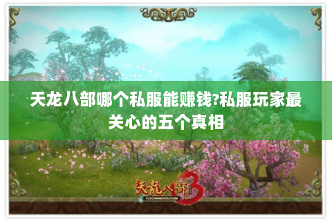 天龙八部哪个私服能赚钱?私服玩家最关心的五个真相