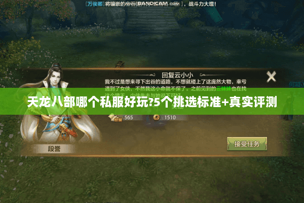 天龙八部哪个私服好玩?5个挑选标准+真实评测
