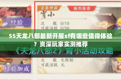 55天龙八部最新开服sf有哪些值得体验？资深玩家实测推荐